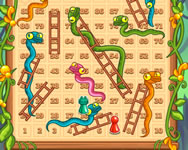 Snakes and ladders retro HTML5 jtk